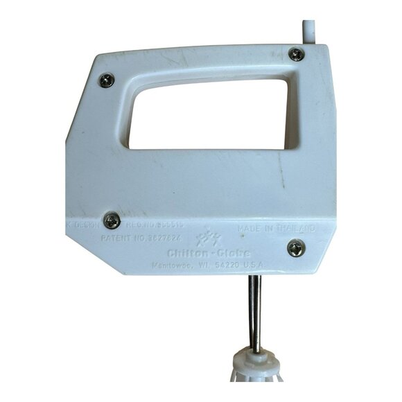 Vintage KIDDY-MATIC MIXER Chilton-Globe Toy Button Mixer White Retro Kitchen - Picture 8 of 11